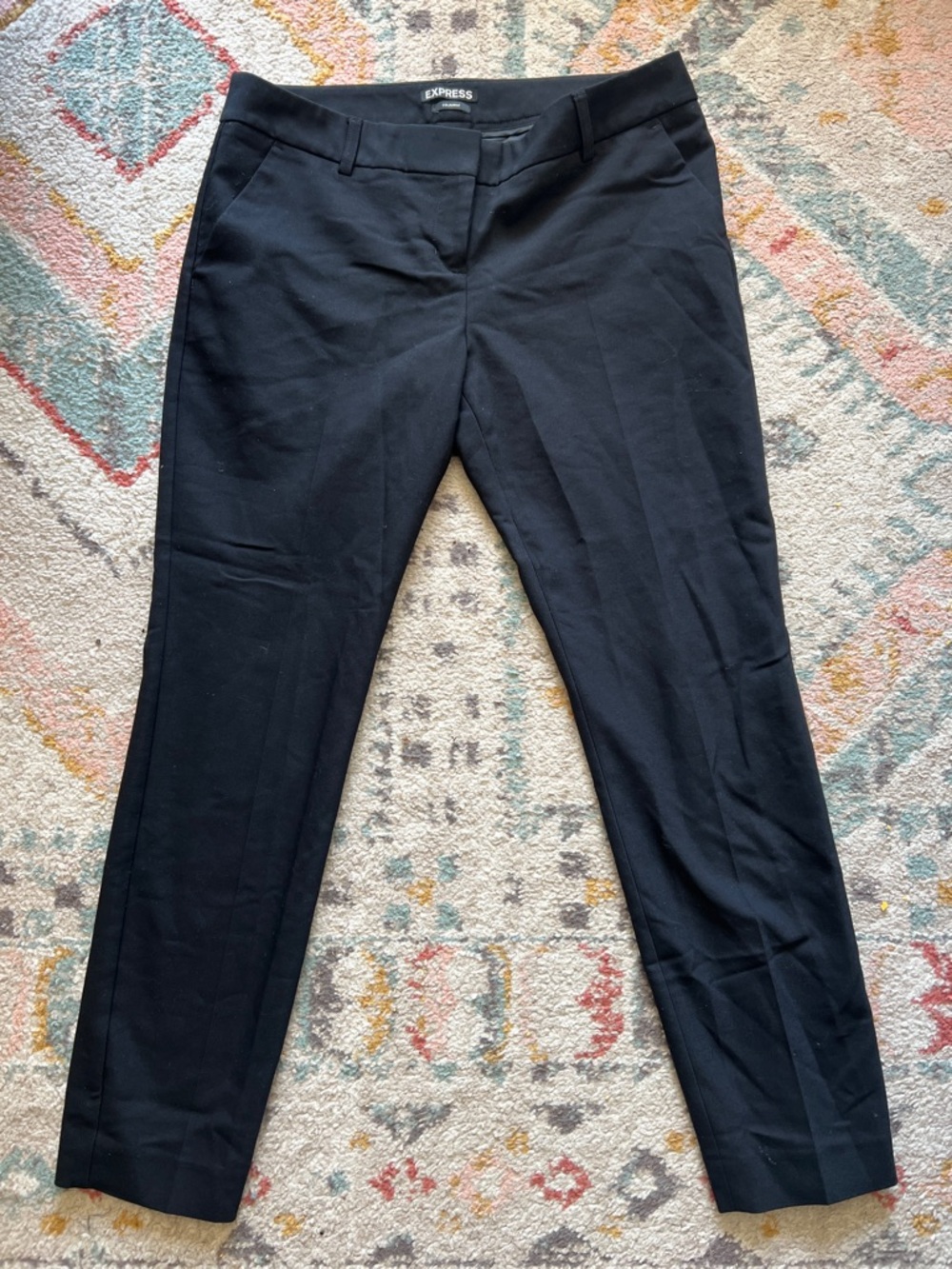 Express Black Slim Ankle Trousers - Classic Workwear Pant